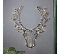 STAR TRADING Lampada decorativa LED Cupid, testa di renna STAR TRADING