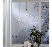 STAR TRADING Lampada LED a sospensione Firework, nero, metallo, Ø 26 cm, spina STAR TRADING