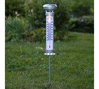 Star Trading - Illuminazione a celle solari - Decorazione a celle solari Celsius - Argento - 57,5 cm
