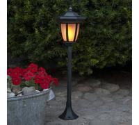 STAR TRADING Lampada LED solare Flame, 4 in 1, nero STAR TRADING