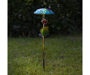 STAR TRADING Lampada LED solare Salona elementi deco, blu/verde STAR TRADING