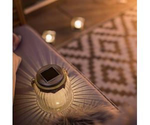 STAR TRADING Lampada solare LED Jar di vetro STAR TRADING
