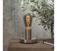 STAR TRADING Lampadina LED filamenti ST64 E27 3W 1.800K fumè STAR TRADING