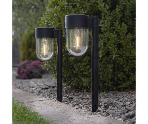 STAR TRADING Lampioncino LED solare Cupola in set 2x STAR TRADING