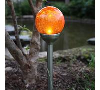 STAR TRADING Roma - lampada solare a picchetto con LED ambra 479-84