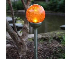STAR TRADING Roma - lampada solare a picchetto con LED ambra STAR TRADING