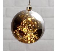 Star Trading - Sfera di vetro Glow - Decorazione natalizia con LED