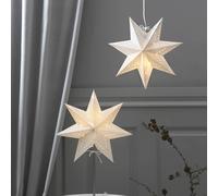 STAR TRADING Stella di carta Bobo, 7- punte in bianco Ø 34 cm STAR TRADING