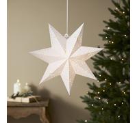 STAR TRADING Stella di carta Classic con attacco E14, bianco STAR TRADING