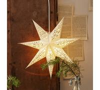 STAR TRADING Stella in carta Lace, Ø 45 cm, bianca, senza illuminazione STAR TRADING