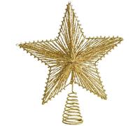 Star Tree Topper - Ornamento natalizio scintillante, accento di arredamento della fattoria rustica, fascino delle vacanze vintage, funzionalità di montaggio facile, pezzo di display festivo premium, u