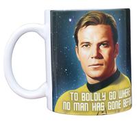Star Trek Boldly Go Kirk Tazza In Ceramica Da 11oz Con Scatola