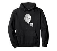 Star Trek Capitano Jean Luc Picard Attore Patrick Stewart 1988 Felpa con Cappuccio