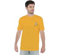 Star Trek Command Uniform W Foil T-Shirt Unisex, Oro, XXL