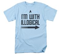 Star Trek - Con Illogico - T-Shirt A Maniche Corte Unisex Adulto - Blu