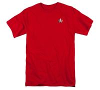 Star Trek - Ds9 Comando Emblema - Adulto Unisex T-Shirt - Rosso