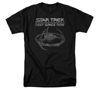 Star Trek - Ds9 Station - T-Shirt A Maniche Corte Unisex Per Adulti - Nera