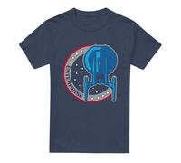 Star Trek Enterprise Maglietta Tasca a Toppa Adulto Unisex (TV17681)