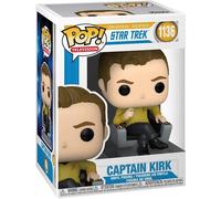 Star Trek Funko POP Figura In Vinile | Capitano Kirk In Sedia