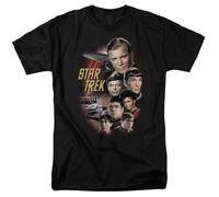 Star Trek: La Serie Originale - Il Cast Classico - T-Shirt Unisex Adulto - Nera
