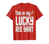 Star Trek: La Serie Originale La mia Camicia Rossa fortunata Maglietta, Uomo, Rosso, XXL