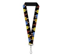 Star Trek Lanyard, Star Trek Original Series Crew Member Group Black, Elastic