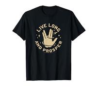 Star Trek Live Long And Prosper Enterprise Maglietta