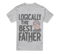 Star Trek Logically the Best Father Maglietta Uomo (TV5685)