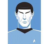 Star Trek Spock Pop - 50th Anniversary 60 x 80 cm Stampa su Tela, Multicolore