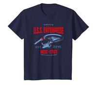 Star Trek Stardate 2245 Maglietta, Bambini, Navy, 4 Anni