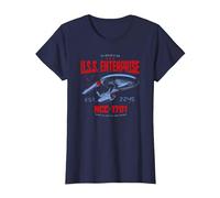 Star Trek Stardate 2245 Maglietta, Donna, Navy, 3XL