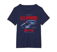 Star Trek Stardate 2245 Maglietta, Donna Plus-Size, Navy, 2X