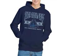 Star Trek Starfleet Academy Earth Felpa con Cappuccio Unisex, Navy, L