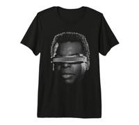Star Trek The Next Generation Geordi Oversized Face Maglietta Premium
