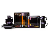 Star Trek: The Next Generation Lcars Interfaccia 16-Piece Ceramica Stoviglie Set