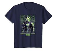 Star Trek: The Next Generation Resistance Is Futile Borg Maglietta, Bambini, Navy, 3 Anni
