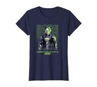 Star Trek: The Next Generation Resistance Is Futile Borg Maglietta, Donna, Navy, XXL