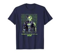 Star Trek: The Next Generation Resistance Is Futile Borg Maglietta, Uomo, Navy, 4XL