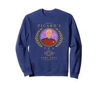 Star Trek: The Next Generation Tea Earl Gray Hot Felpa, Unisex per Adulti, Navy, XL