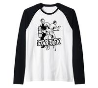 Star Trek: The Original Series Captain Kirk And Spock Kanji Maglia con Maniche Raglan