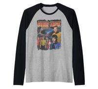 Star Trek The Original Series Retro Japanese Poster Maglia con Maniche Raglan