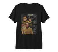 Star Trek The Original Series Retro Kirk Poster Maglietta Premium