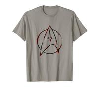 Star Trek: The Original Series Starfleet Sketch Red & Black Maglietta