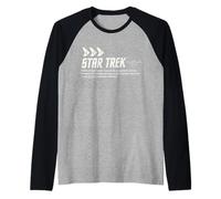 Star Trek: The Original Series Where No Man Has Gone Before Maglia con Maniche Raglan