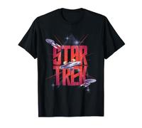 Star Trek Three Ships in Space Maglietta