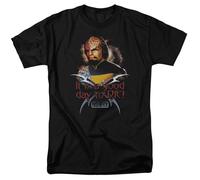 Star Trek Tng Worf Buon Giorno To Die Autorizzato T-Shirt