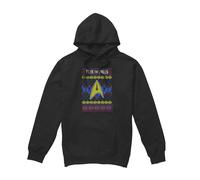 Star Trek Trek the Halls Ugly Felpa con Cappuccio Natale Uomo (TV7353)