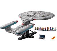 LEGO Icons Star Trek: U.S.S. Enterprise NCC-1701-D - Kit di Modellismo da Esposizione per Adulti - 2 Shuttlepod, Funzione di Separazione e 9 Minifigure incl. Jean-Luc Picard - Regalo per Fan - 10356