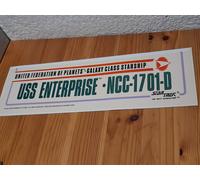 Star Trek Vintage: Adesivo Uss Enterprise NCC-1701-D 28cm