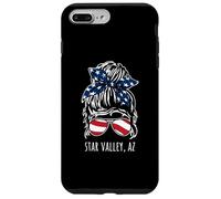 Star Valley AZ Disordinato Hair Bun Ribbon Occhiali da sole Design Custodia per iPhone 7 Plus/8 Plus